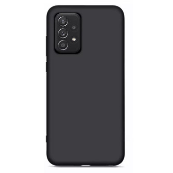 Husa pentru Samsung Galaxy A52, Silicon/Catifea, Negru