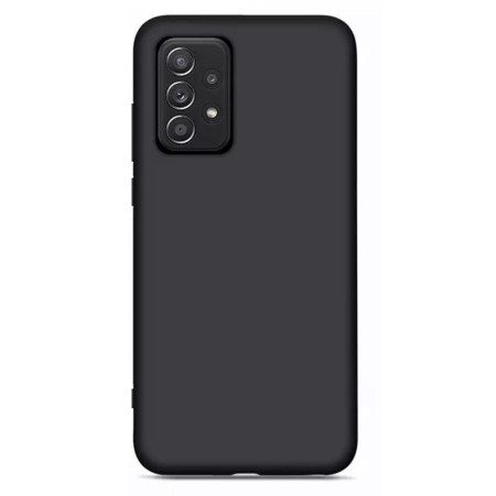 Husa pentru Samsung Galaxy A52, Silicon/Catifea, Negru