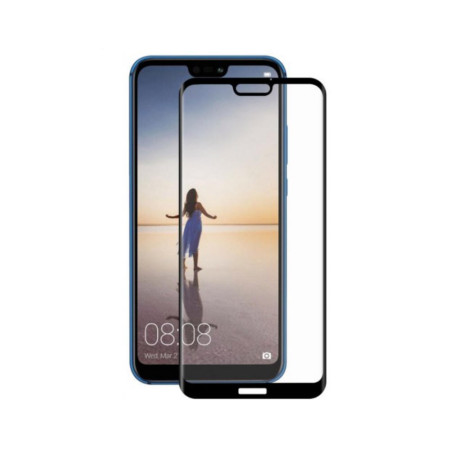 Folie sticla securizata 5D Full Screen Huawei P20 Lite Profesionala, Black