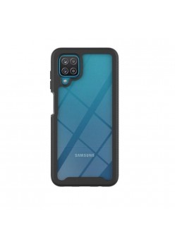 Carcasa 360 grade TECH-PROTECT Defense compatibila cu Samsung Galaxy M12 cu protectie display, Negru