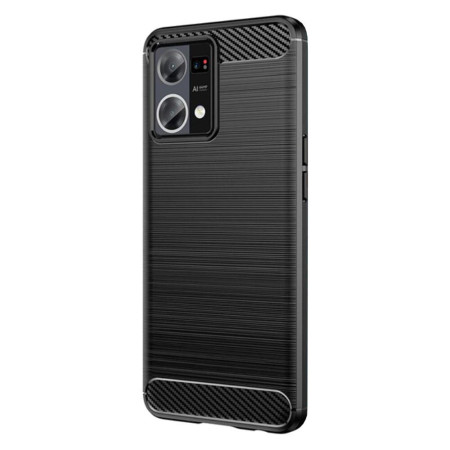 Husa compatibila cu OPPO Reno A77 TPU Carbon, Negru