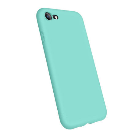 Husa protectie compatibila cu Apple iPhone SE 3 2022, ultra silm, silicon HTPMAG, Camera SuperProtect, Interior din Microfibra, Mint 32.422
