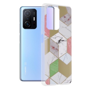Husa compatibila cu Xiaomi 11T / 11T Pro, Abstract Marble, Hex Fashion, Mov