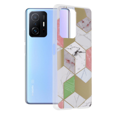 Husa compatibila cu Xiaomi 11T / 11T Pro, Abstract Marble, Hex Fashion, Mov