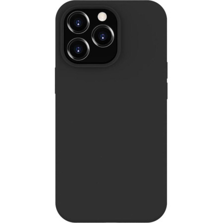 Husa de protectie Lemontti, Liquid Silicon pentru iPhone 13, Pro Black