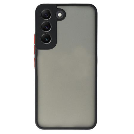 Husa compatibila cu Samsung Galaxy S22 Plus, Protectie Camera, Slim Matt, Negru