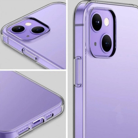 Husa iSlim compatibila cu Apple iPhone 13 Mini, Cristal Clear, HTP®, Transparent