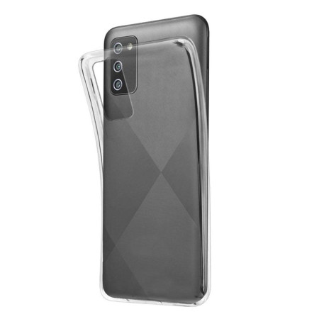 Husa iSlim compatibila cu Samsung Galaxy A03S, Cristal HTPMAG, Flexibila, Transparent