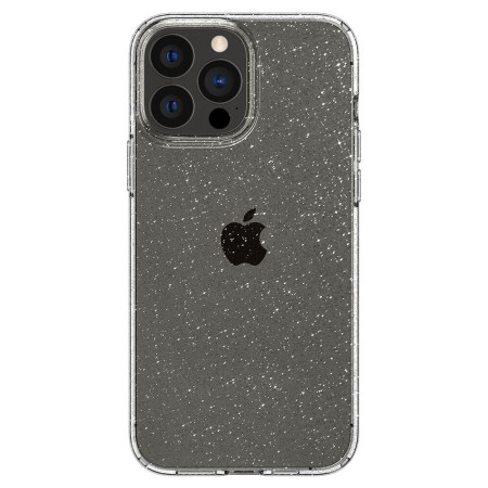 Husa Glitter Liquid Crystal compatibila cu Apple iPhone 13 Pro, Sclipici HTPMAG, Clear 12.4532