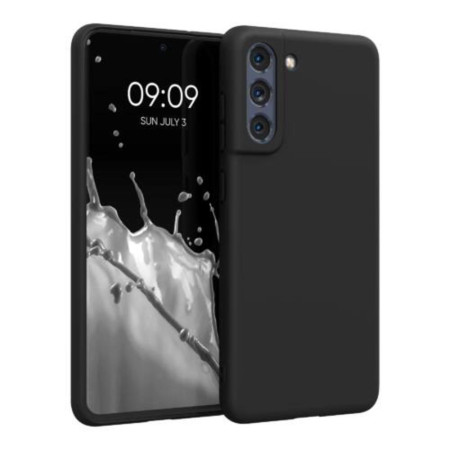 Husa pentru Samsung Galaxy S21 FE, Silicon, Negru, 55484.47