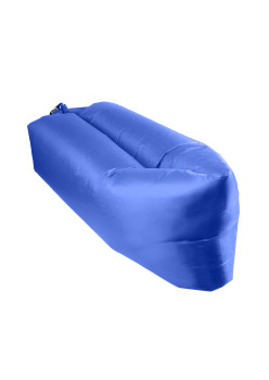 Saltea Gonflabila tip sezlong, 230 x 70cm, pentru Camping, Plaja sau Piscina, Piabila cu Geanta Transport, Blue