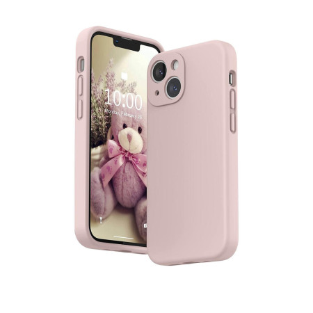 Husa telefon, Silicon, Compatibil cu iPhone 13 Mini, Roz