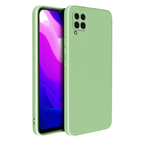 Husa silicon antisoc protectie camera cu microfibra in interior compatibila cu Samsung Galaxy A22 5G , Verde