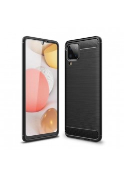 Carcasa TECH-PROTECT TPUCARBON compatibila cu Samsung Galaxy M12 Black