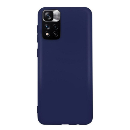 Husa compatibila cu Xiaomi Redmi Note 11 Pro Plus 5G, Matte Efect, Camera Ultra Safe, HTPMAG, Albastru