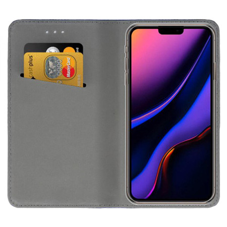 Husa High Quality Flip Cover Soft Magnet pentru Apple iPhone 11 Pro / XI Pro, Albastru