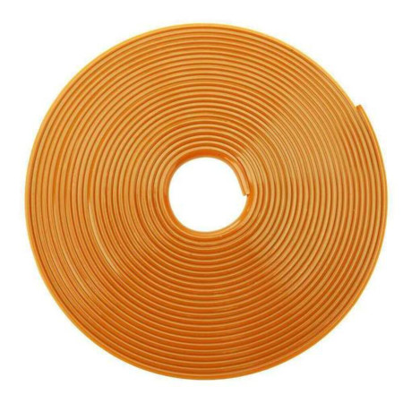 Banda protectie Inele de Decor Jante, Adeziv, Plastic Flexibil, 8m, Ajustabila, Portocaliu