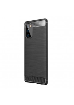 Carcasa TPU Carbon pentru Samsung Galaxy S20 FE, Antisoc - Black