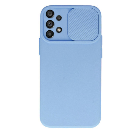 Husa protectie spate si camera foto compatibila cu Samsung Galaxy A53 5G, Privacy CamShield, Interior Microfibra, Albastru Deschis