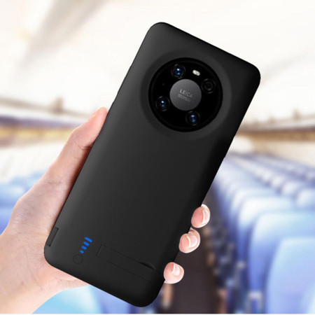 Husa cu Baterie Power Pro compatibila cu Huawei Mate 40 Pro - 4800mAh - Black