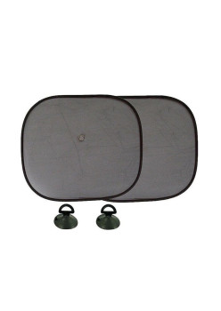 Set 2x Parasolare Auto, pentru Gamurile Laterale, 44x38cm, Negru