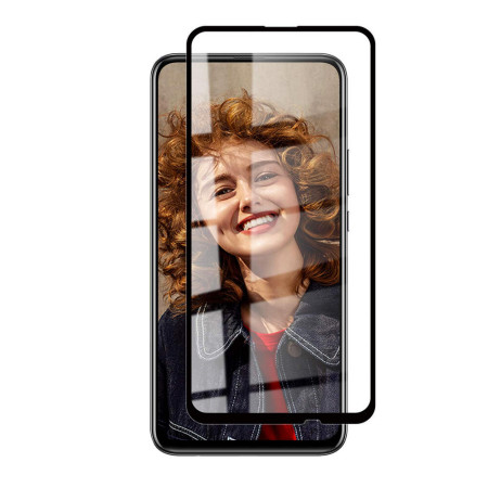Folie sticla securizata 5D Full Screen, 9H, High Definition Huawei P Smart Full Face Negru