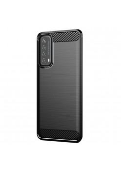 Carcasa Fiber Carbon pentru Huawei P Smart 2021, Antisoc - Black