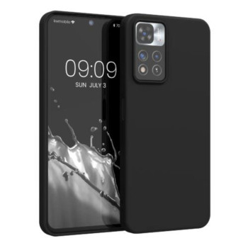Husa pentru Xiaomi Redmi Note 11 Pro, Silicon, Negru, 56675.01, kwmobile