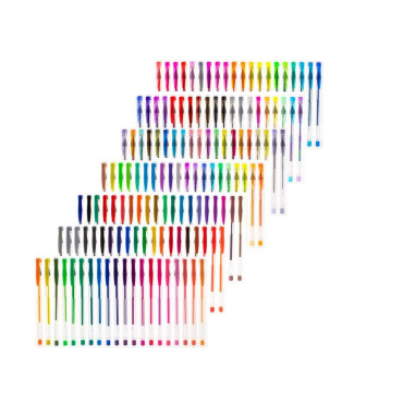 Set 140x Pixuri cu gel multicolor cu sclipici Glitter