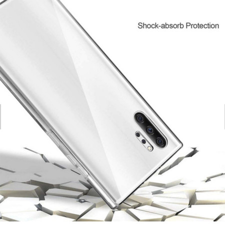 Husa HTphone Full TPU 360 V2 pentru Samsung Galaxy Note 10 Plus, Transparent