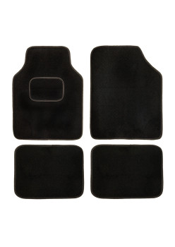 Set 4x Covorase Universale din Mocheta, Negru