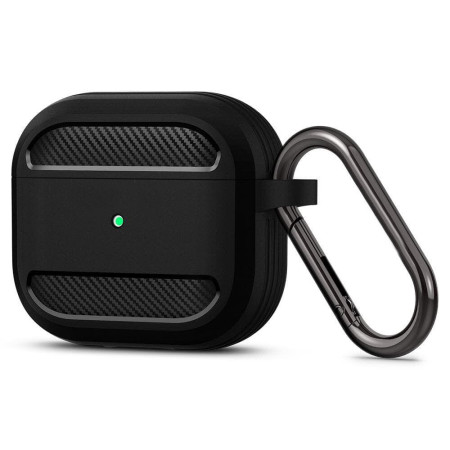 Husa de protectie compatibila cu Apple Airpods 3 2021, 101PRO, Onyx HTPMAG, Negru