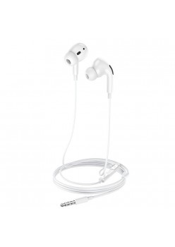 Casti Audio compatibile Apple iPhone cu Mufa Lightning, Dopuri Siliconate, M1 Pro 3.5 mm, Alb