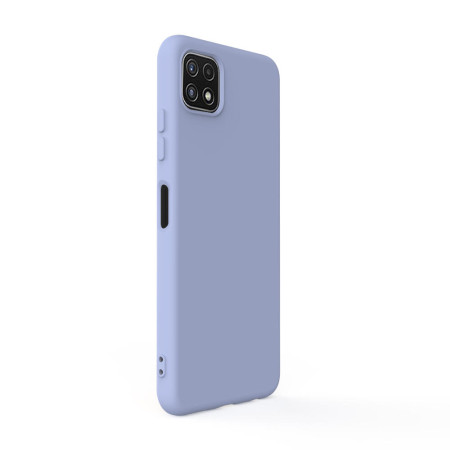 Husa Silicon Lemontti Soft Slim compatibil cu Samsung Galaxy A22 5G, Lavender Gray