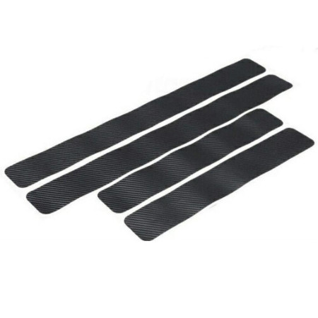 Set 4 x Protectie Praguri, Optim Cover din Carbon 3D, Universal, Negru