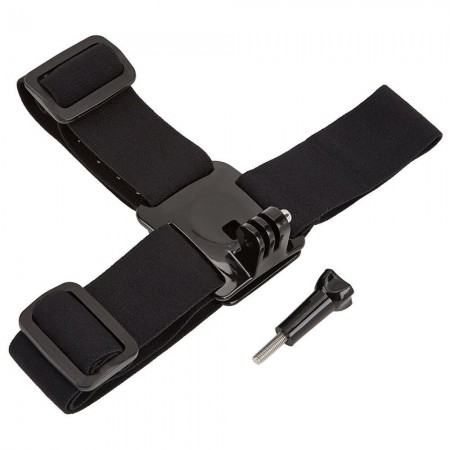 Accesorii Action Camera compatibila GoPro, Curea pentru Cap Mount, Black