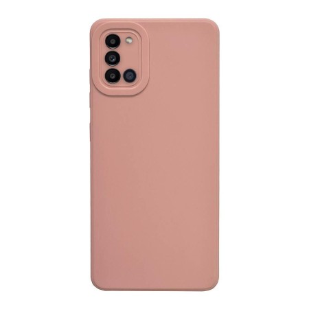 Husa compatibila cu Samsung Galaxy A21s, Matte Efect, Camera Ultra Safe, HTPMAG, Roz Pal