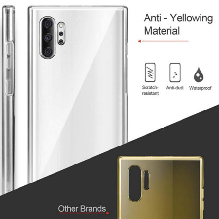Husa HTphone Full TPU 360 V2 pentru Samsung Galaxy Note 10 Plus, Transparent