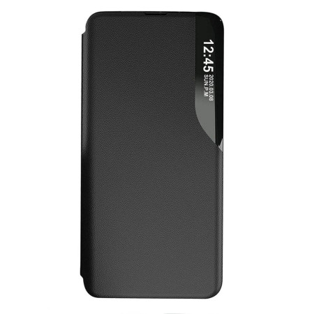 Husa Flip din Piele compatibila cu Samsung Galaxy A73 5G, HTPMAG,E-Fold, Black
