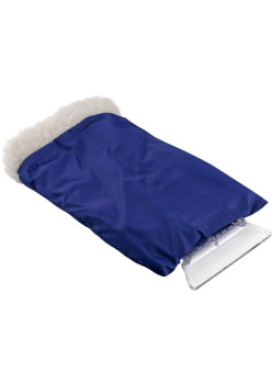 Racleta pentru gheata, cu manusa impermeabila, imblanita calduroasa, captusita, Blue