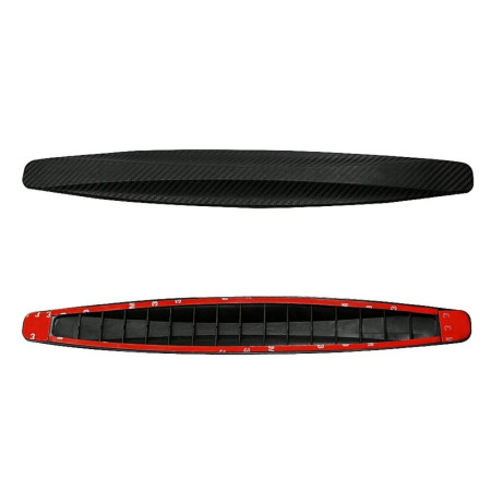 Set 2 bandouri de protectie bara, finisaj Carbon, Negru