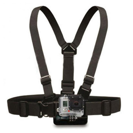 Accesorii Action Camera compatibila GoPro, Curea pentru Piept Mount, Black