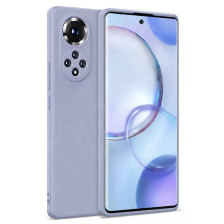 Husa din silicon ultra-slim cu microfibra pe interior, compatibila cu Huawei Nova 9 , Gri