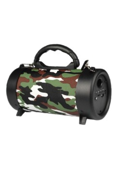 Boxa portabila tip BoomBox Mini, Bluetooth cu microfon, 5W, Buton EQ, Army Green