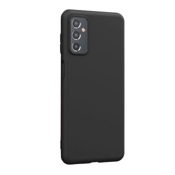 Husa compatibila cu Samsung Galaxy M52, Matte Efect, Camera Ultra Safe, HTPMAG, Black