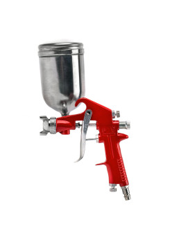 Pistol de de Vopsit sau Pulverizat cu rezervor de 400ml, Eco Bust HVLP, Rosu