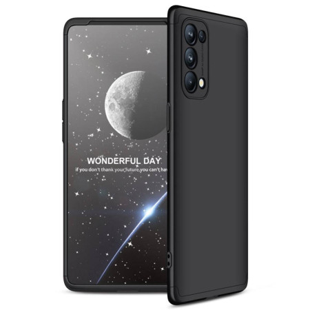 Husa Full Cover 360° compatibila cu Oppo Reno 5 5G (fata/spate/folie Glass) PC ,Negru