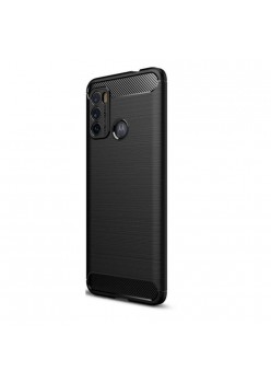 Carcasa TECH-PROTECT TPUCARBON compatibila cu Motorola Moto G60 Black