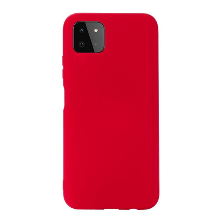 Husa iSlim compatibila cu Samsung Galaxy A22 5G, Matte Efect,HTP®, Rosu