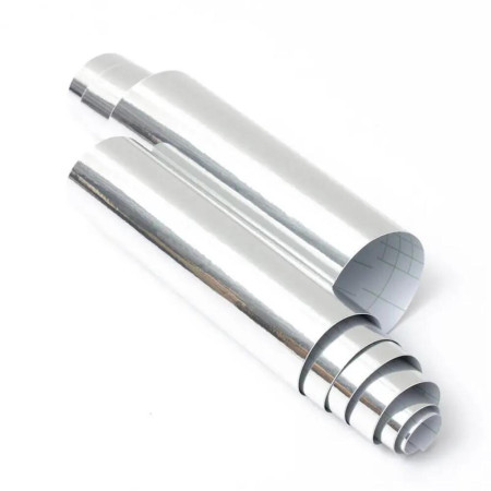 Set 2 x folie Colantare Oglinzi sau Alte Ornamente, Optim Crom 30 x 30cm, Argintiu
